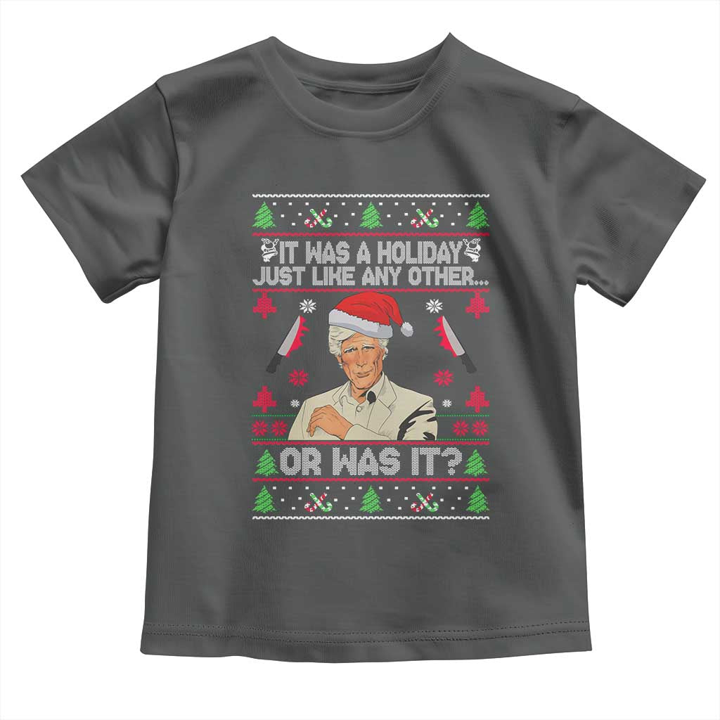 True Crime Ugly Christmas Toddler T Shirt Funny Holiday Xmas Party - Wonder Print Shop