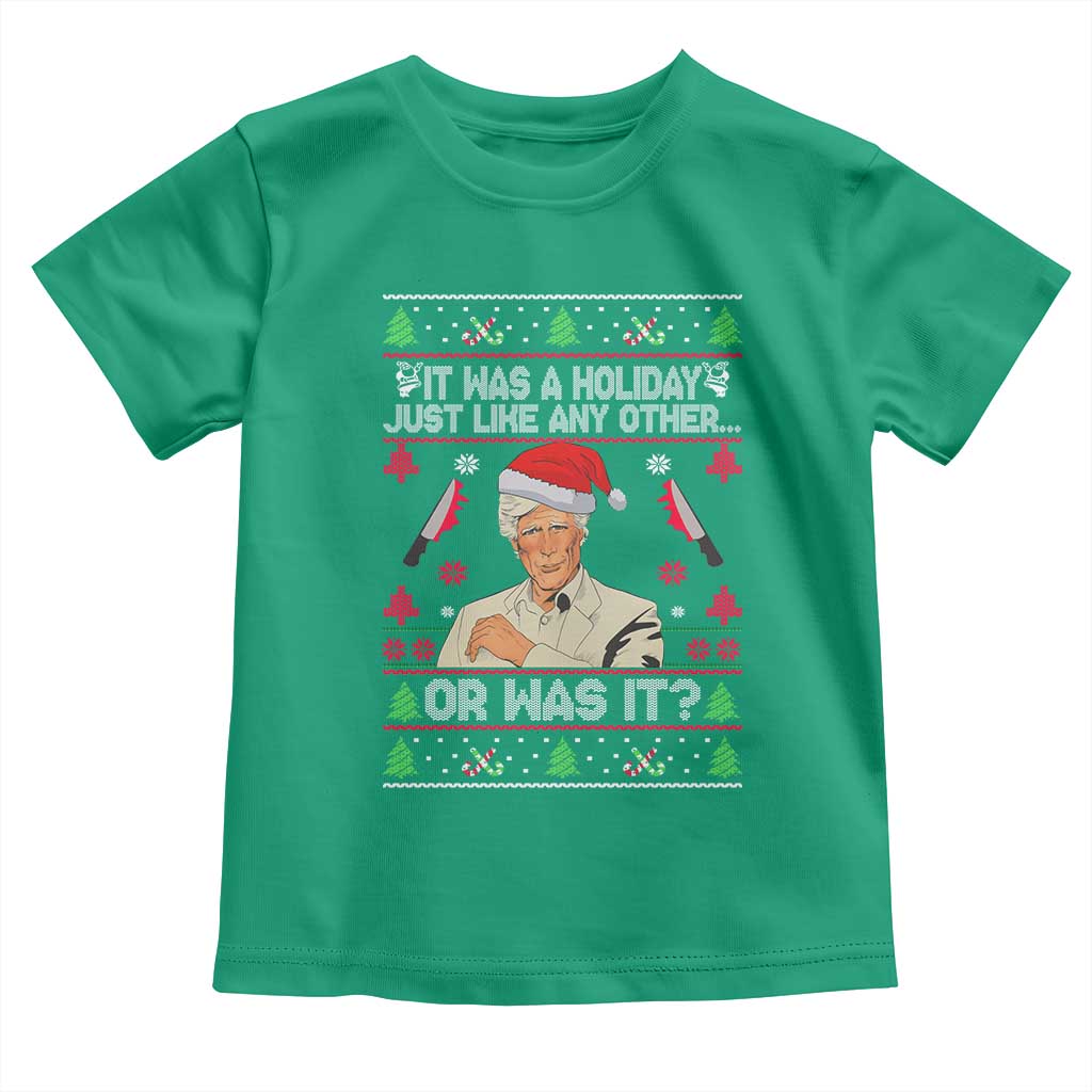 True Crime Ugly Christmas Toddler T Shirt Funny Holiday Xmas Party - Wonder Print Shop
