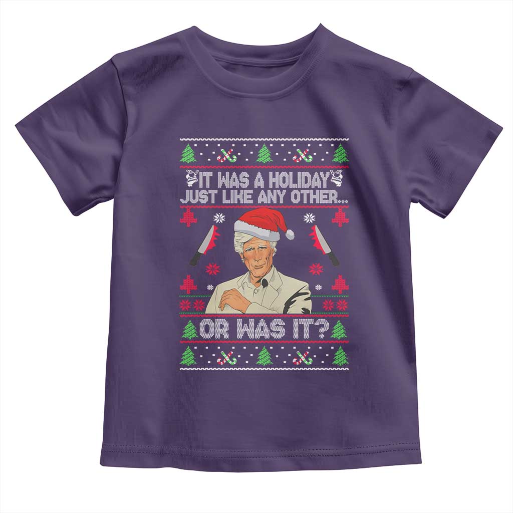 True Crime Ugly Christmas Toddler T Shirt Funny Holiday Xmas Party - Wonder Print Shop