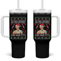 True Crime Ugly Christmas Tumbler With Handle Funny Holiday Xmas Party - Wonder Print Shop