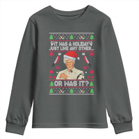 True Crime Ugly Christmas Youth Sweatshirt Funny Holiday Xmas Party - Wonder Print Shop