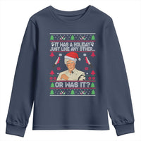 True Crime Ugly Christmas Youth Sweatshirt Funny Holiday Xmas Party - Wonder Print Shop