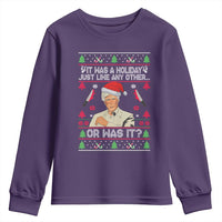 True Crime Ugly Christmas Youth Sweatshirt Funny Holiday Xmas Party - Wonder Print Shop