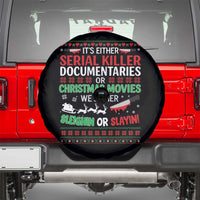 Crime Documentaries Ugly Christmas Spare Tire Cover Funny Horror Xmas Slaying Or Sleighing - Wonder Print Shop
