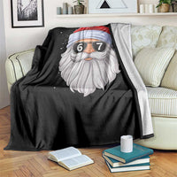 Six Seven 67 Christmas Meme Throw Blanket Funny Brainrot Santa Claus Gen Alpha Slang - Wonder Print Shop