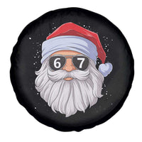 Six Seven 67 Christmas Meme Spare Tire Cover Funny Brainrot Santa Claus Gen Alpha Slang - Wonder Print Shop