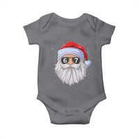 Six Seven 67 Christmas Meme Baby Onesie Funny Brainrot Santa Claus Gen Alpha Slang - Wonder Print Shop