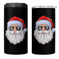 Six Seven 67 Christmas Meme 4 in 1 Can Cooler Tumbler Funny Brainrot Santa Claus Gen Alpha Slang - Wonder Print Shop