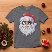 Six Seven 67 Christmas Meme T Shirt Funny Brainrot Santa Claus Gen Alpha Slang - Wonder Print Shop