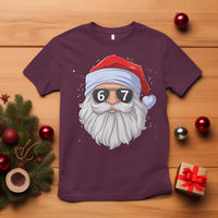 Six Seven 67 Christmas Meme T Shirt Funny Brainrot Santa Claus Gen Alpha Slang - Wonder Print Shop