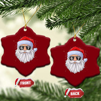 Six Seven 67 Christmas Meme Ceramic Ornament Funny Brainrot Santa Claus Gen Alpha Slang - Wonder Print Shop