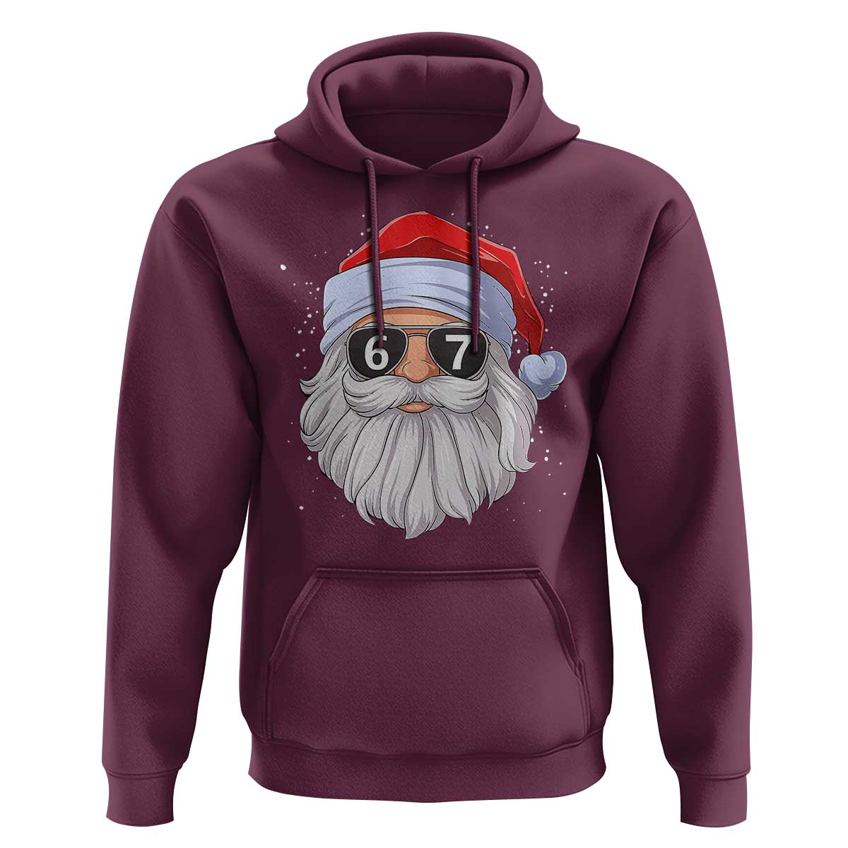 Six Seven 67 Christmas Meme Hoodie Funny Brainrot Santa Claus Gen Alpha Slang - Wonder Print Shop