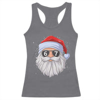 Six Seven 67 Christmas Meme Racerback Tank Top Funny Brainrot Santa Claus Gen Alpha Slang - Wonder Print Shop