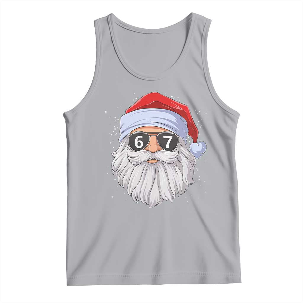 Six Seven 67 Christmas Meme Tank Top Funny Brainrot Santa Claus Gen Alpha Slang - Wonder Print Shop