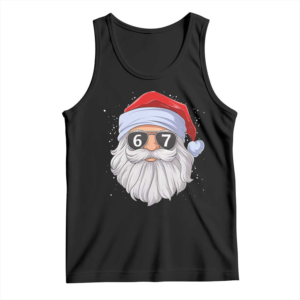 Six Seven 67 Christmas Meme Tank Top Funny Brainrot Santa Claus Gen Alpha Slang - Wonder Print Shop