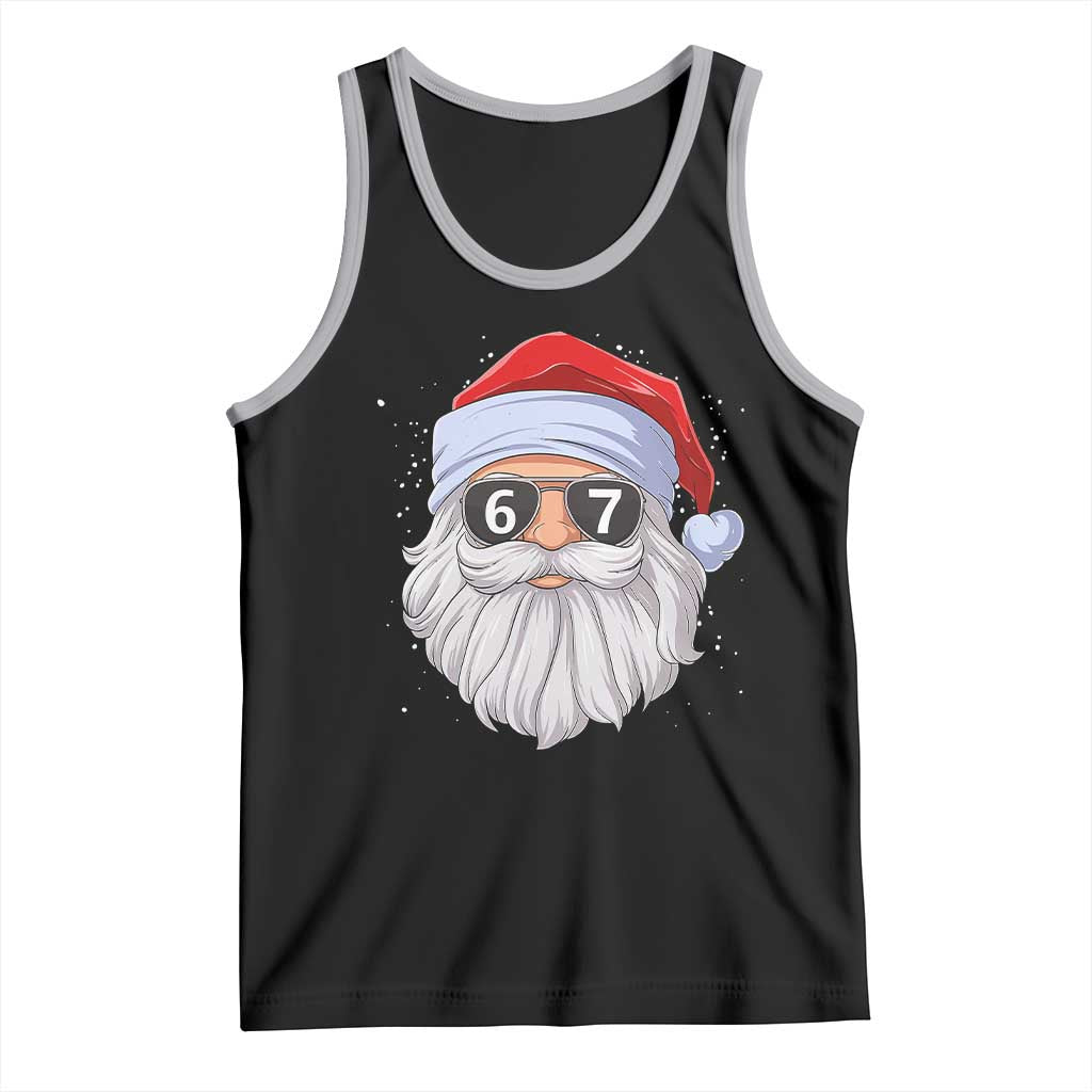 Six Seven 67 Christmas Meme Tank Top Funny Brainrot Santa Claus Gen Alpha Slang - Wonder Print Shop