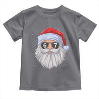 Six Seven 67 Christmas Meme Toddler T Shirt Funny Brainrot Santa Claus Gen Alpha Slang - Wonder Print Shop