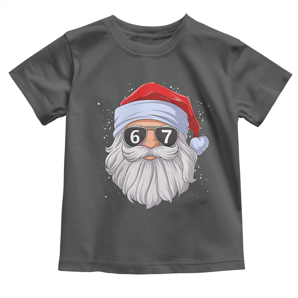 Six Seven 67 Christmas Meme Toddler T Shirt Funny Brainrot Santa Claus Gen Alpha Slang - Wonder Print Shop