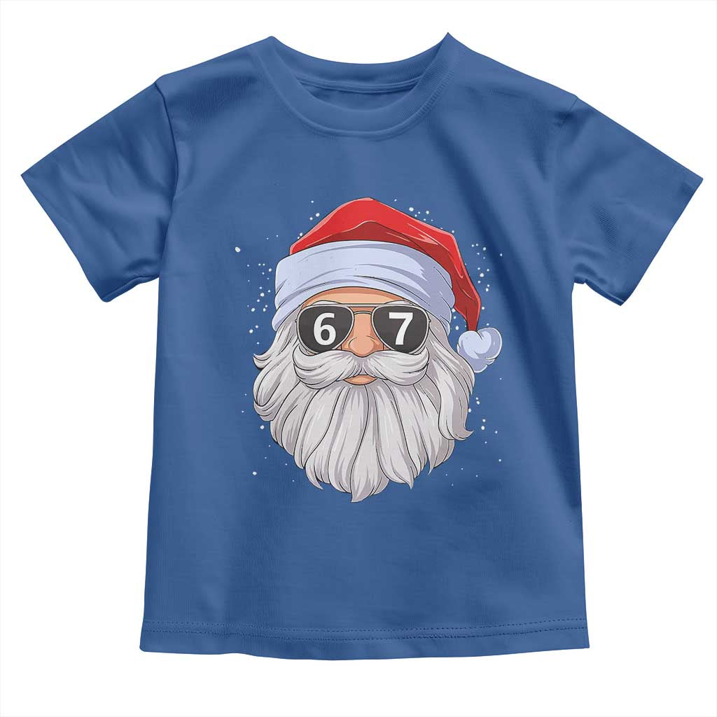 Six Seven 67 Christmas Meme Toddler T Shirt Funny Brainrot Santa Claus Gen Alpha Slang - Wonder Print Shop
