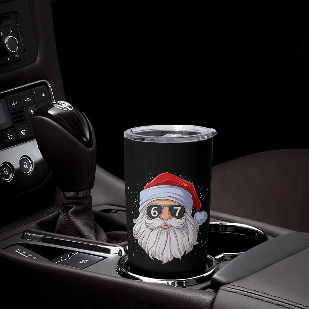 Six Seven 67 Christmas Meme Tumbler Cup Funny Brainrot Santa Claus Gen Alpha Slang - Wonder Print Shop