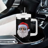 Six Seven 67 Christmas Meme Tumbler With Handle Funny Brainrot Santa Claus Gen Alpha Slang - Wonder Print Shop