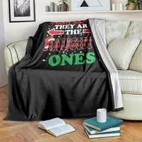 Dear Santa They Naughty Ones Throw Blanket Christmas Red Plaid Pajamas PJ Xmas Gifts - Wonder Print Shop