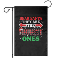 Dear Santa They Naughty Ones Garden Flag Christmas Red Plaid Pajamas PJ Xmas Gifts - Wonder Print Shop