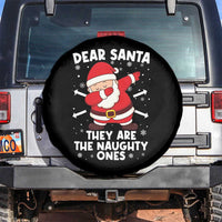Dear Santa They Naughty Ones Spare Tire Cover Dabbing Santa Christmas Pajamas PJ Xmas Gifts - Wonder Print Shop