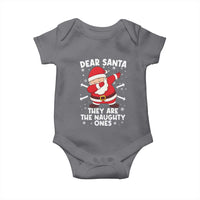 Dear Santa They Naughty Ones Baby Onesie Dabbing Santa Christmas Pajamas PJ Xmas Gifts - Wonder Print Shop