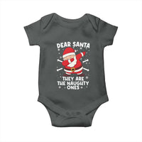 Dear Santa They Naughty Ones Baby Onesie Dabbing Santa Christmas Pajamas PJ Xmas Gifts - Wonder Print Shop