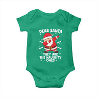 Dear Santa They Naughty Ones Baby Onesie Dabbing Santa Christmas Pajamas PJ Xmas Gifts - Wonder Print Shop