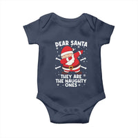 Dear Santa They Naughty Ones Baby Onesie Dabbing Santa Christmas Pajamas PJ Xmas Gifts - Wonder Print Shop