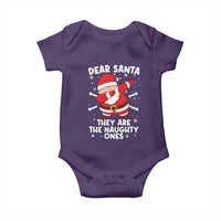 Dear Santa They Naughty Ones Baby Onesie Dabbing Santa Christmas Pajamas PJ Xmas Gifts - Wonder Print Shop