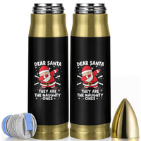 Dear Santa They Naughty Ones Bullet Tumbler Dabbing Santa Christmas Pajamas PJ Xmas Gifts - Wonder Print Shop