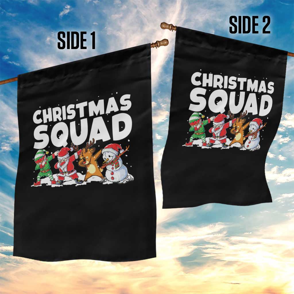 Christmas Squad Garden Flag Santa Dabbing Elf Family Matching Pajamas - Wonder Print Shop