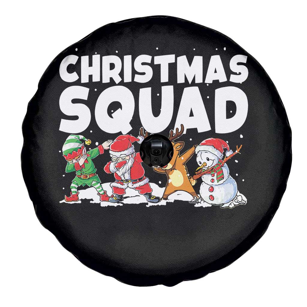 Christmas Squad Spare Tire Cover Santa Dabbing Elf Family Matching Pajamas - Wonder Print Shop