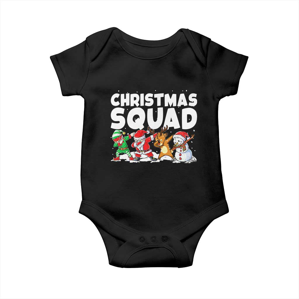 Christmas Squad Baby Onesie Santa Dabbing Elf Family Matching Pajamas - Wonder Print Shop