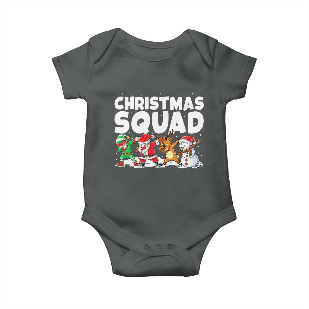 Christmas Squad Baby Onesie Santa Dabbing Elf Family Matching Pajamas - Wonder Print Shop