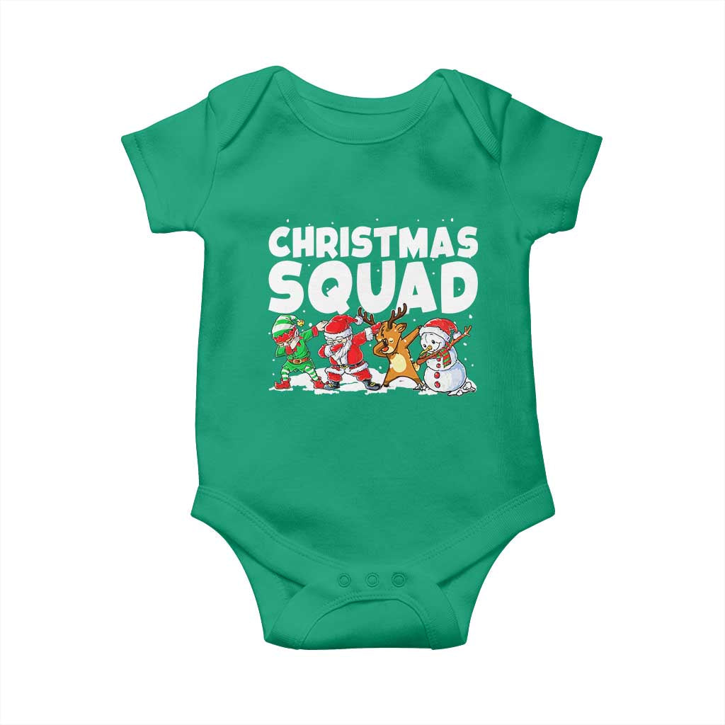 Christmas Squad Baby Onesie Santa Dabbing Elf Family Matching Pajamas - Wonder Print Shop