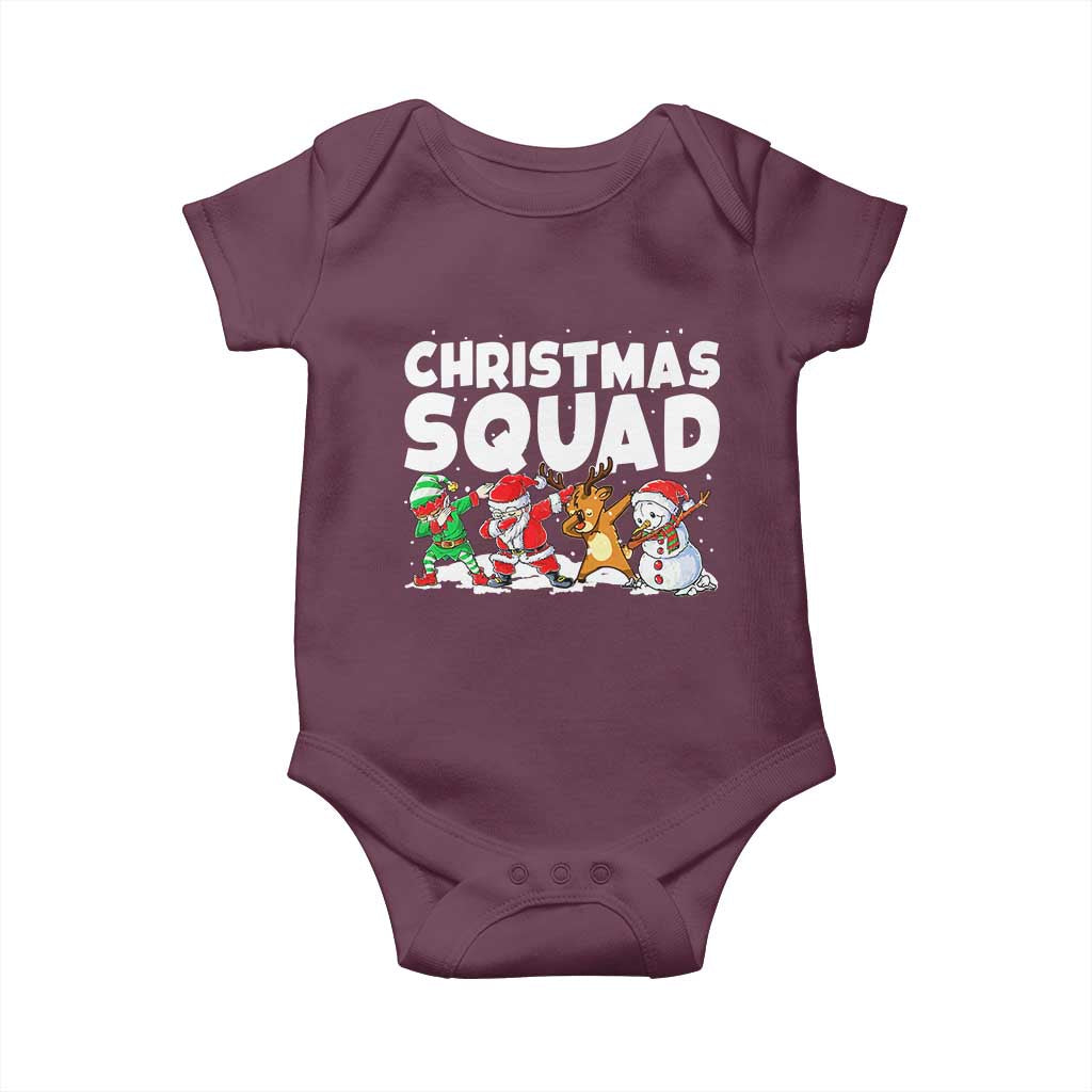 Christmas Squad Baby Onesie Santa Dabbing Elf Family Matching Pajamas - Wonder Print Shop