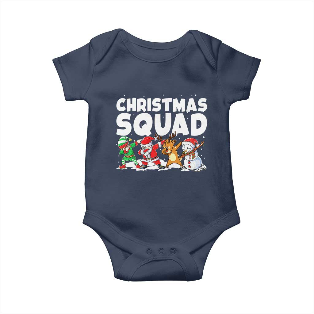Christmas Squad Baby Onesie Santa Dabbing Elf Family Matching Pajamas - Wonder Print Shop