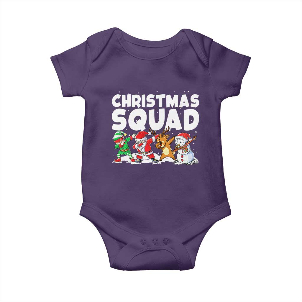 Christmas Squad Baby Onesie Santa Dabbing Elf Family Matching Pajamas - Wonder Print Shop