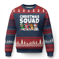 Christmas Squad Ugly Christmas Sweater Santa Dabbing Elf Family Matching Pajamas - Wonder Print Shop