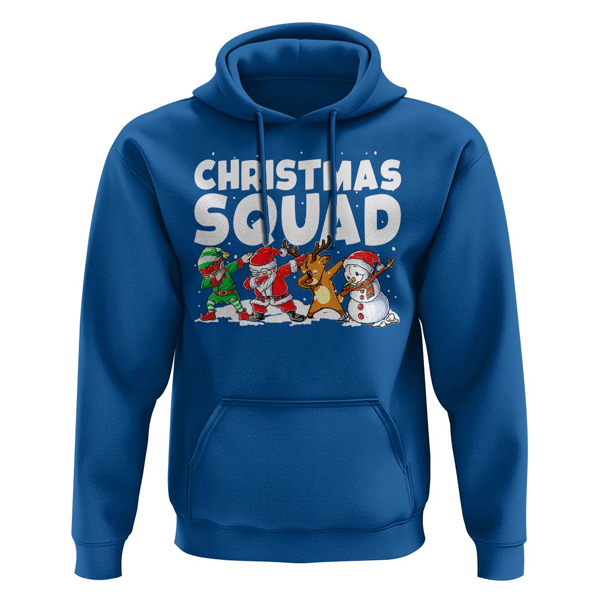 Christmas Squad Hoodie Santa Dabbing Elf Family Matching Pajamas - Wonder Print Shop