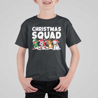 Christmas Squad T Shirt For Kid Santa Dabbing Elf Family Matching Pajamas - Wonder Print Shop
