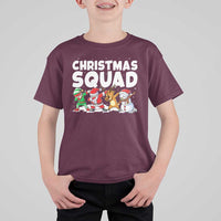 Christmas Squad T Shirt For Kid Santa Dabbing Elf Family Matching Pajamas - Wonder Print Shop
