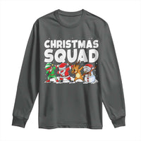 Christmas Squad Long Sleeve Shirt Santa Dabbing Elf Family Matching Pajamas - Wonder Print Shop