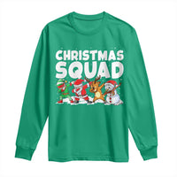 Christmas Squad Long Sleeve Shirt Santa Dabbing Elf Family Matching Pajamas - Wonder Print Shop