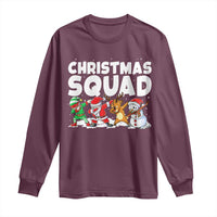 Christmas Squad Long Sleeve Shirt Santa Dabbing Elf Family Matching Pajamas - Wonder Print Shop