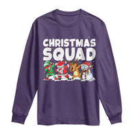 Christmas Squad Long Sleeve Shirt Santa Dabbing Elf Family Matching Pajamas - Wonder Print Shop